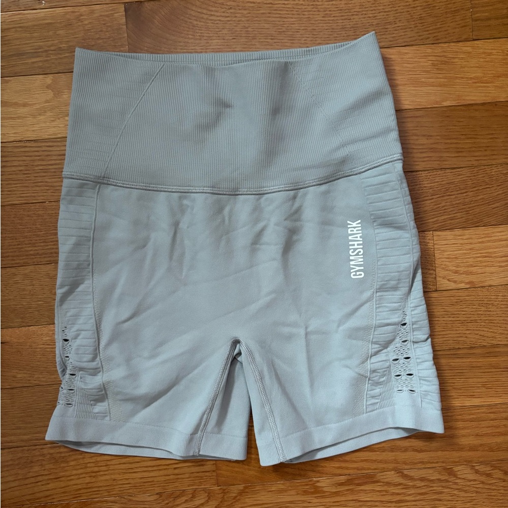 Gymshark Women's Athletic Shorts in Light Gray